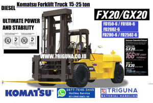 Sales forklift Komatsu 5 ton second di Kraksaan (08777.6463.445) Feni