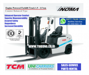 Jual forklift TCM 2 ton baru di Batam (0877-7646-3445)