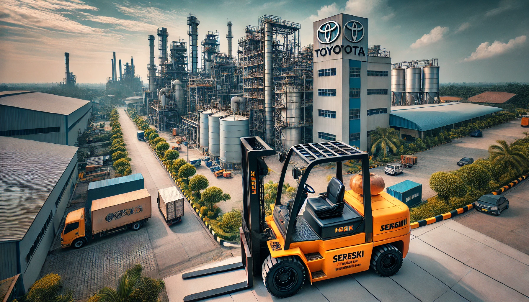 Forklift di Kawasan Industri