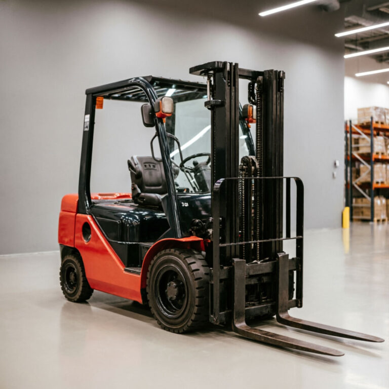 forklift orange