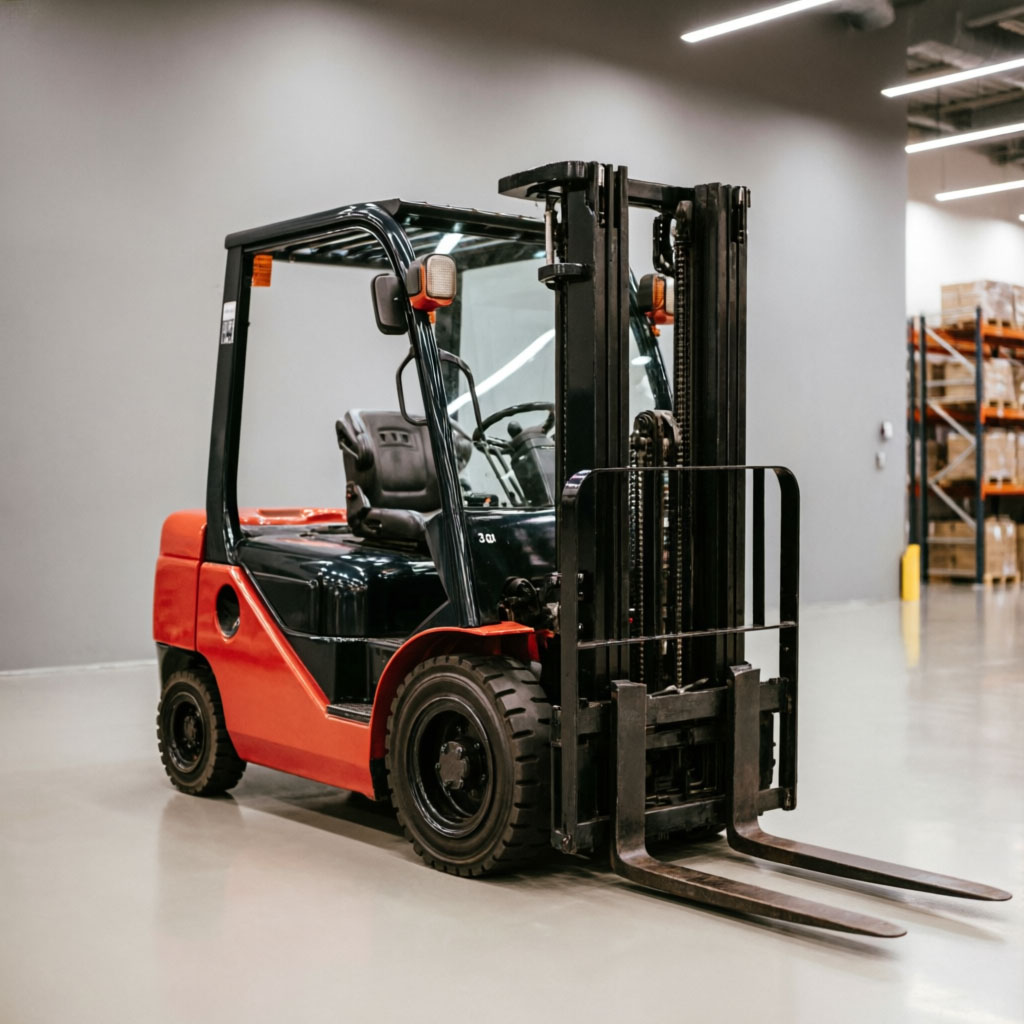 forklift orange
